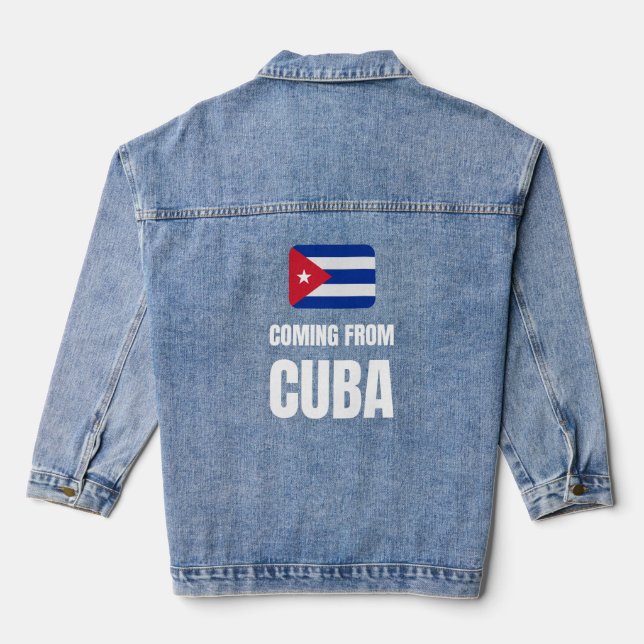 Coming from Cuba Denim Jacket (Back)