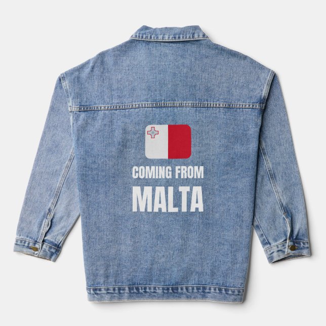 Coming from Malta Denim Jacket (Back)