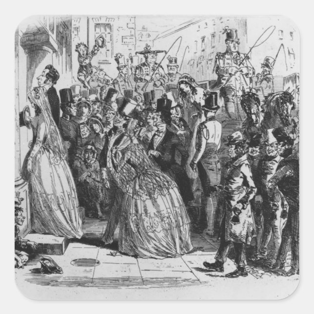 Coming home from church square sticker (Front)