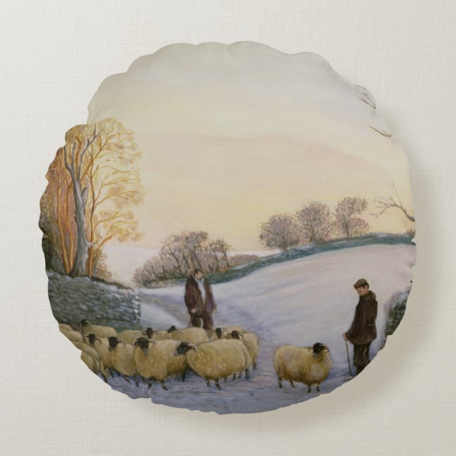 Coming home round cushion (Front)