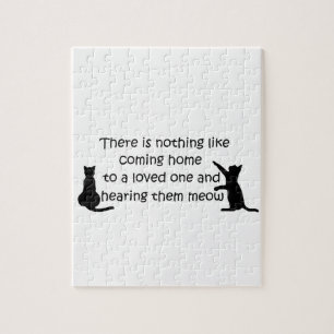 Coming Home to a Cat Jigsaw Puzzle
