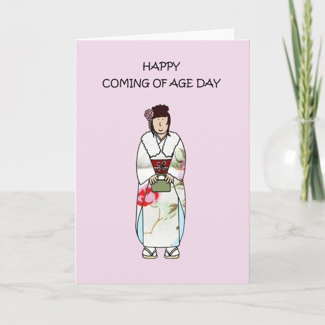 Coming of Age Day Japan Card (Front)