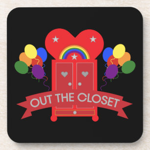 Coming Out Gay Party Celebration Coaster