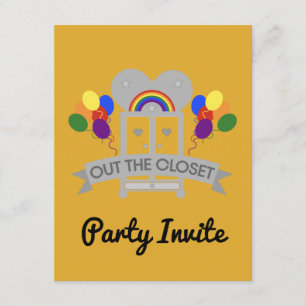 Coming Out Gay Party Celebration Invitation