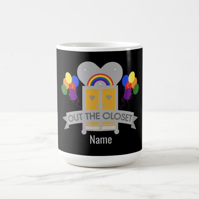 Coming Out Gay Party Celebration  Magic Mug (Center)