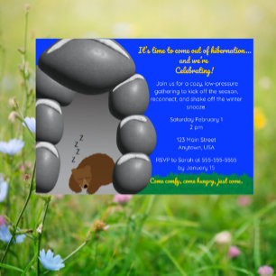 Coming Out of Hibernation-Cosy Winter to Spring Invitation