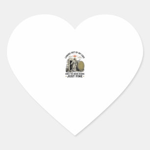 Coming Out of My Cave Christian Resurrection Shirt Heart Sticker