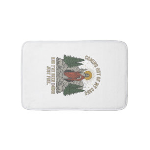 Coming Out of My Cave Resurrection Lyric Shirt Des Bath Mat