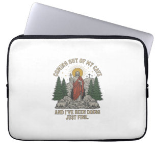 Coming Out of My Cave Resurrection Lyric Shirt Des Laptop Sleeve