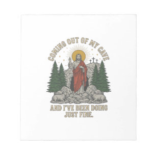 Coming Out of My Cave Resurrection Lyric Shirt Des Notepad