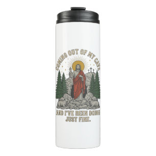 Coming Out of My Cave Resurrection Lyric Shirt Des Thermal Tumbler