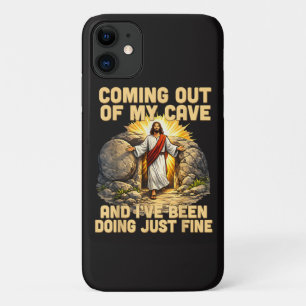 Coming Out of My Cave The Jesus Resurrection iPhone 11 Case