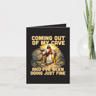 Coming Out of My Cave The Jesus Resurrection Holiday Card