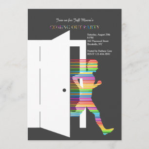 Coming Out Of The Closet Invitation