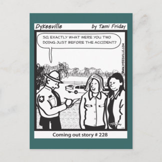 Coming Out on the Hwy Postcard