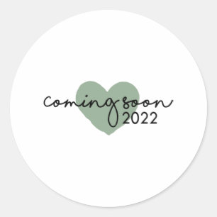 Coming Soon 2022 Classic Round Sticker