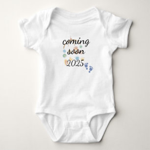 Coming soon baby announcement  bodysuit