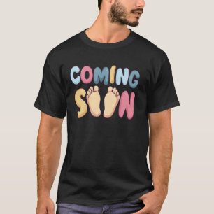 Coming Soon Baby Feet Announcement T-Shirt