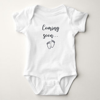 Coming Soon. Baby Feet Pregnancy Announcement Bodysuit