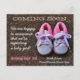 Coming Soon Baby Shoes | Pregnancy Announcement