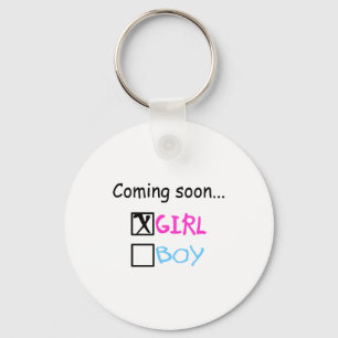 Coming Soon... (Girl) Key Ring