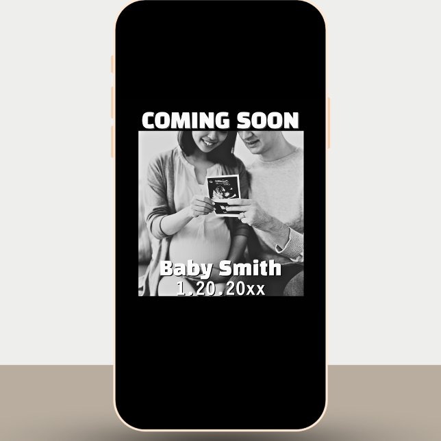 Coming Soon Social Media Gender Neutral Pregnancy Announcement (Creator Uploaded)