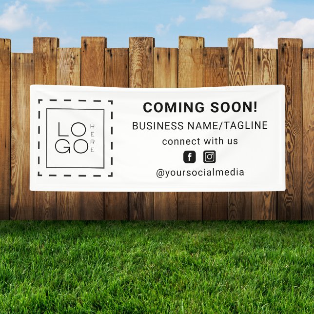 Coming Soon Social Media & Square Business Logo Banner (Creator Uploaded)