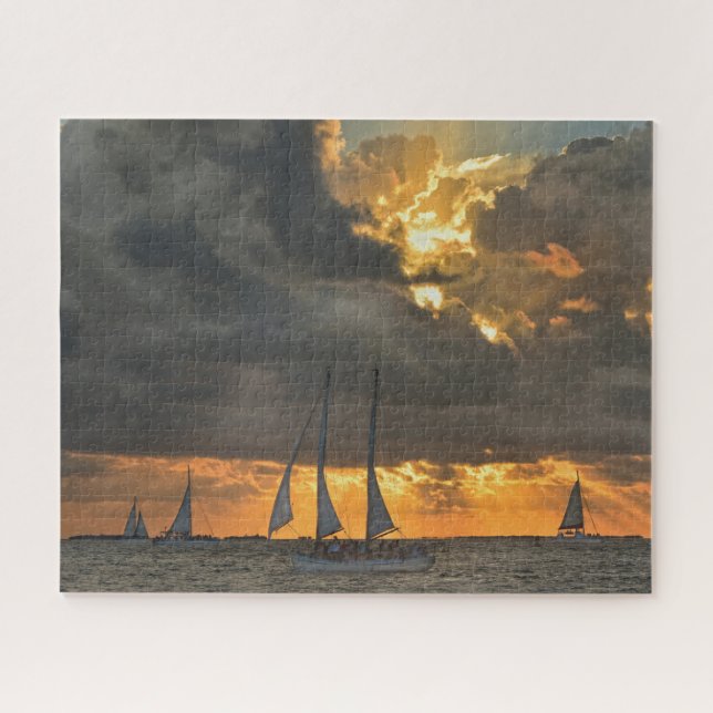 Coming Storm at Sunset in Key West, Florida Jigsaw Puzzle (Horizontal)