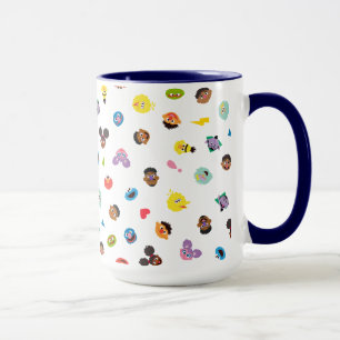 Coming Together Faces Pattern Mug