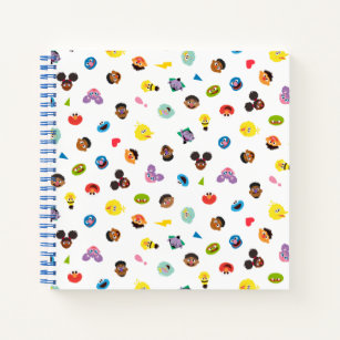 Coming Together Faces Pattern Notebook