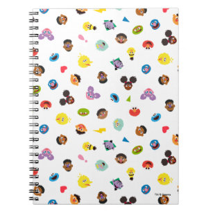 Coming Together Faces Pattern Notebook