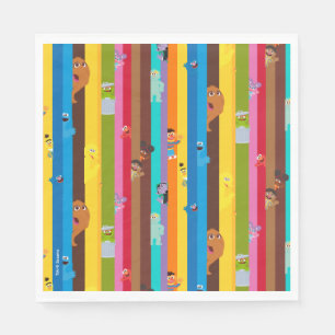 Coming Together Stripe Pattern Napkin