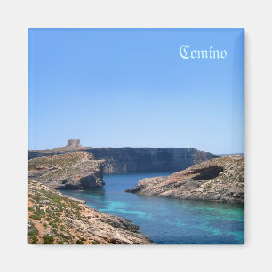 Comino island and mediaeval castle magnet