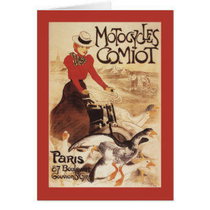 Comiot Motocycles Woman and Geese Promo Poster