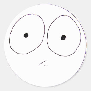 Comique Face Classic Round Sticker