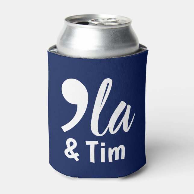 Comma Kamala and Tim 2024 Can Cooler (Can Front)