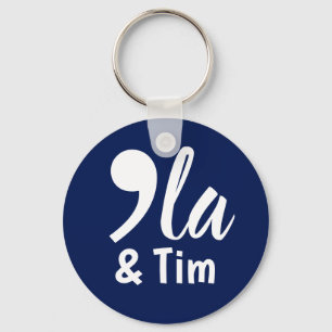 Comma Kamala and Tim 2024 Key Ring