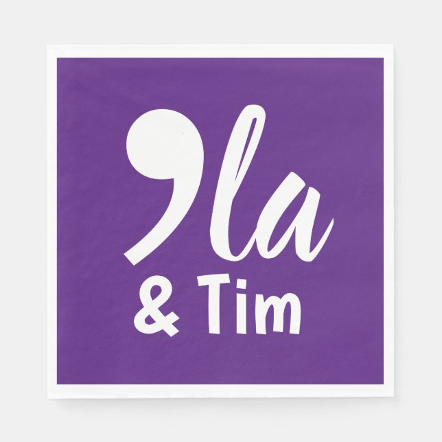 Comma Kamala and Tim 2024 Napkin (Front)