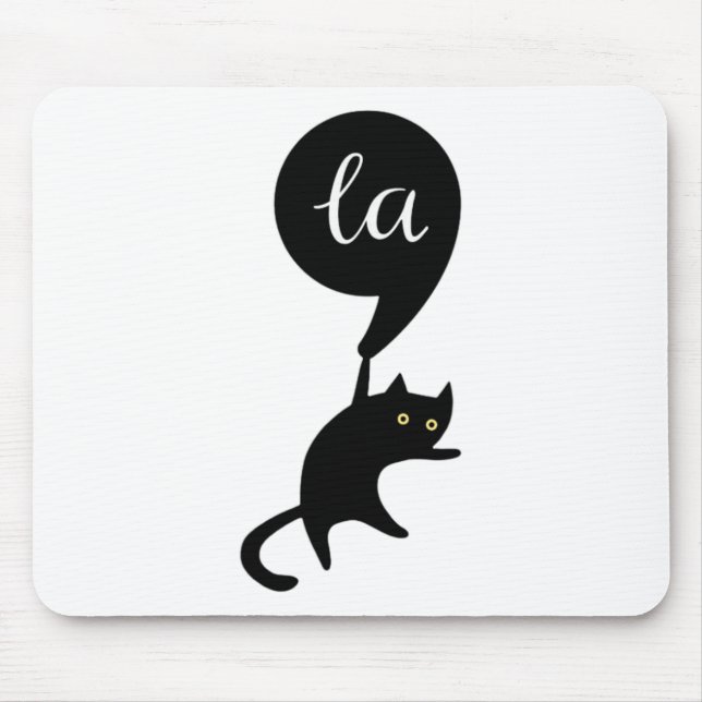 Comma La 2024 Cat  Mouse Pad (Front)