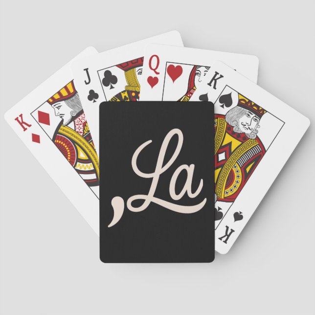 Comma La 2024 For President Election Funny Kamala Playing Cards (Back)