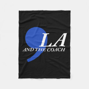 Comma La And The Coach Fleece Blanket