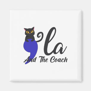 Comma La And The Coach Harris Cat Tim Wheimer Coac Magnet