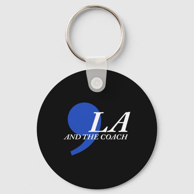 Comma La And The Coach  Key Ring (Front)