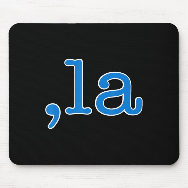 Comma La Blue Comma La - Kamala Harris 2024 Us  Mouse Pad (Front)