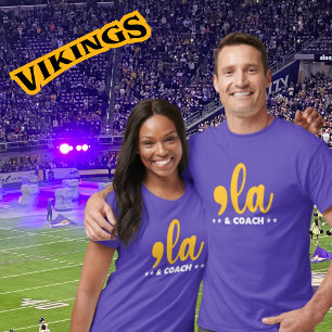 Comma la & Coach-Kamala Harris Vikings inspired T-Shirt