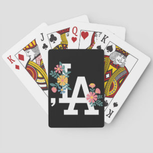 Comma la Floral Kamala Harris For President 2024 Playing Cards