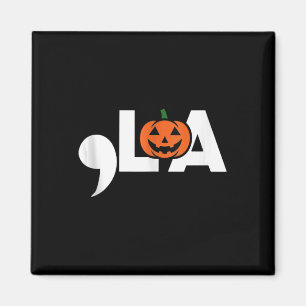 Comma La Funny Kamala Harris 2024 Halloween Pumpki Magnet