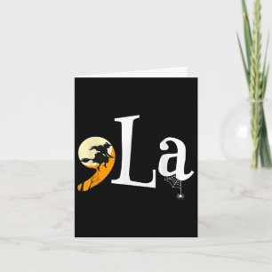 Comma La Funny Kamala Harris Halloween Pumpkin Card