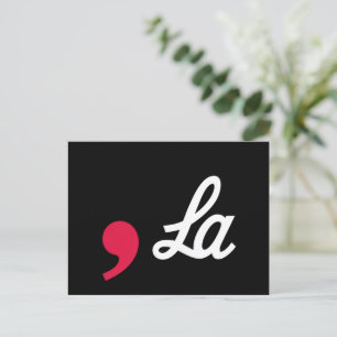 Comma La Funny Punctuation Kamala Harris Postcard