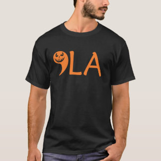 Comma La Halloween Pumpkin 2024 Kamala Harris Hall T-Shirt